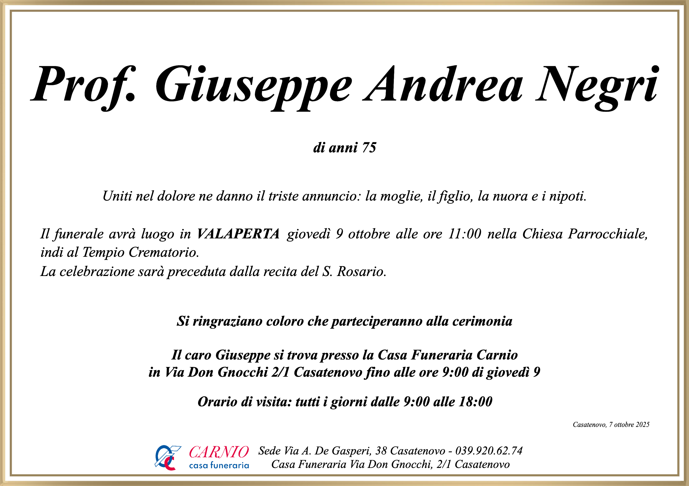 Giuseppe Andrea Negri