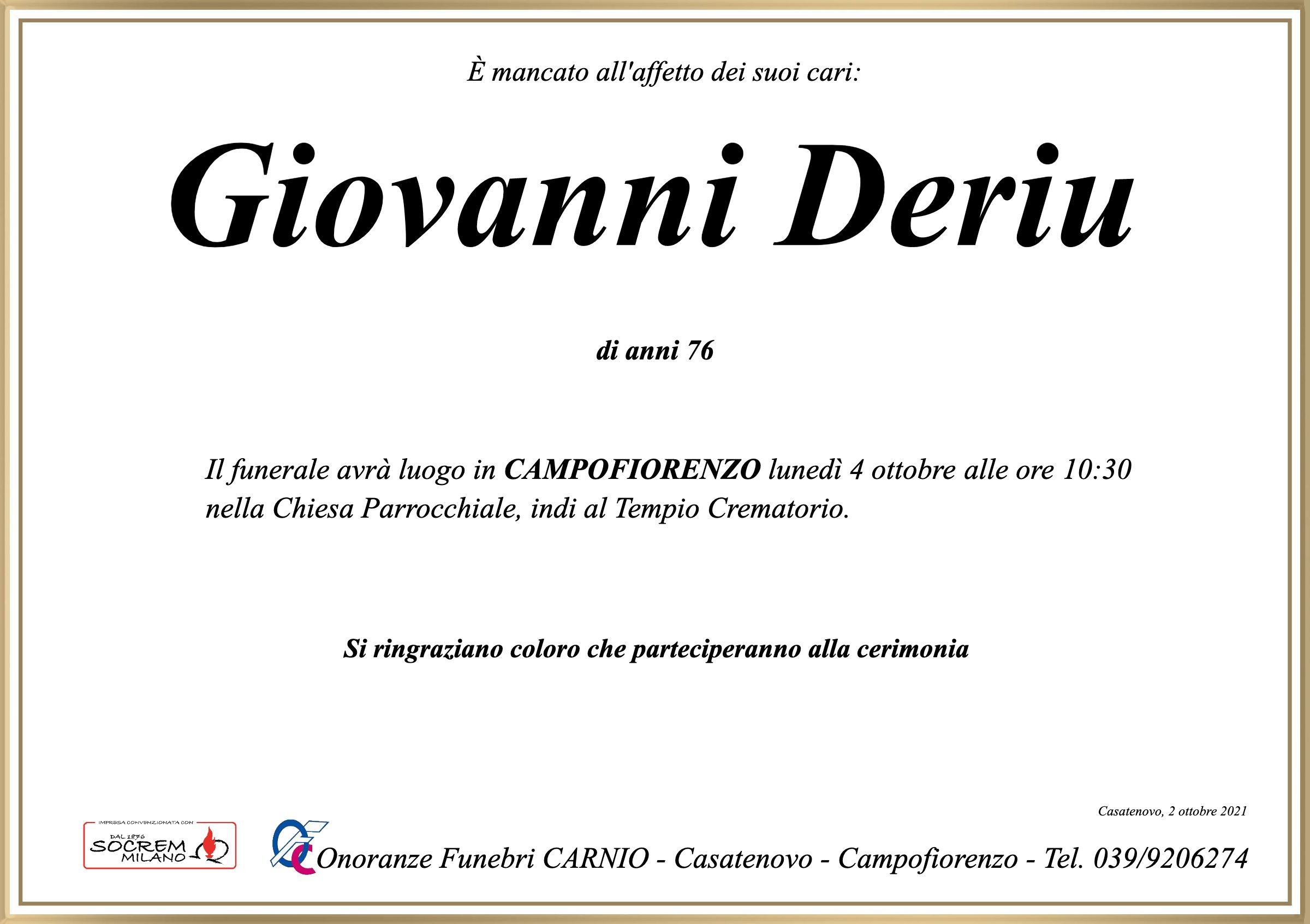 Giovanni Deriu
